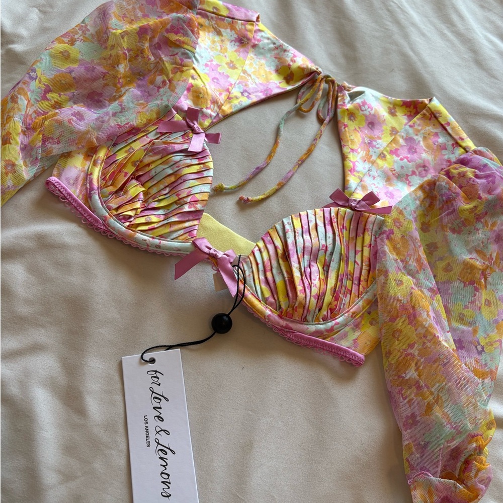 Brand New! For Love and Lemons Pastel Punch Bra